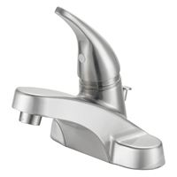 Boston Harbor TQ-F4510042NP Lavatory Faucet, 1.2 gpm, 1-Faucet Handle, 3-Faucet Hole, Metal/Plastic, Brushed Nickel