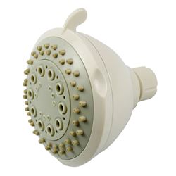 Boston Harbor TS02213WH Shower Head, 1.75 (6.6) 80 gpm (L/MIN) psi, 1/2-14 NPT Connection, Threaded, 3-Spray Function 