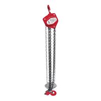 American Power Pull 400 Series 420 Chain Block, 2 ton, 10 ft H Lifting, 16-9/16 in Between Hooks 