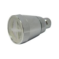 Boston Harbor PP6881320 Shower Head, Round, 1.8 gpm, 1/2-14 NSPM Connection, Threaded, ABS, 1-3/4 in Dia 
