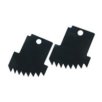 Vulcan MJ-T08010-B Grout Remover Blade, 1-1/2 in L, 1-1/4 in W, Powder Coated 