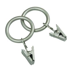 Kenney KN75001 Curtain Clip Ring, Metal, Antique Pewter 5 Pack 
