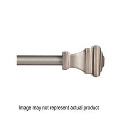Kenney Fast Fit KN75244 Curtain Rod, 5/8 in Dia, 36 to 66 in L, Steel, Pewter 