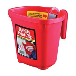 HANDy BER-1500-CT Handy Paint Cup, 1 pt Capacity, Plastic, Red 