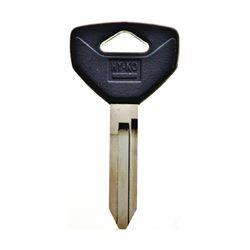 Hy-Ko 12005Y155 Key Blank, Brass, Nickel, For: Chrysler, Dodge, Eagle, Jeep, Plymouth Vehicles, Pack of 5 