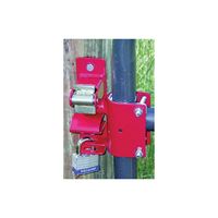 SpeeCo S16100500 Gate Latch, 1-Way, Lockable, Steel, Red, For: 1-5/8 to 2 in OD Round Tube Gate 