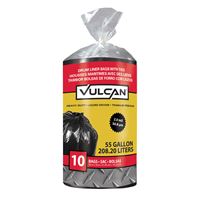 Vulcan FG-03812-09 Drum Liner, 55 gal, Poly, Black 