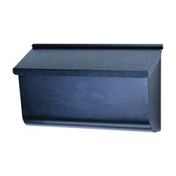 Gibraltar Mailboxes Woodlands L4010WB0 Mailbox, 450 cu-in Capacity, Galvanized Steel, Textured Powder-Coated, Black 