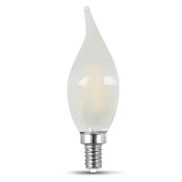 Feit Electric BPCFF40950CAFIL/2 LED Light Bulb, Decorative, Flame Tip Lamp, 60 W Equivalent, E12 Lamp Base, Dimmable 6 Pack 