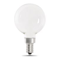 Feit Electric BPG1660W950CAFIL2 LED Light Bulb, Globe, G16 Lamp, 60 W Equivalent, E12 Lamp Base, Dimmable 6 Pack 
