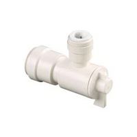 WATTS 3556-1006/P-676 Angle Valve, 1/2 x 1/4 in Connection, Sweat x Sweat, 250 psi Pressure, Thermoplastic Body 