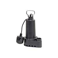 Superior Pump 92501 Sump Pump, 7.6 A, 120 V, 0.5 hp, 1-1/2 in Outlet, 70 gpm, Iron