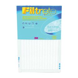 Filtrete 9839DC-6 Washable Air Filter, 24 in L, 12 in W, 8 MERV, 90 % Filter Efficiency, Pleated Fabric Filter Media 6 Pack 