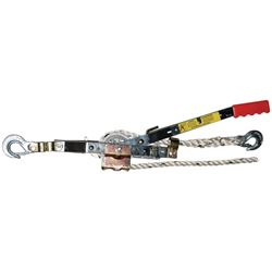 Maasdam A-20 Rope Puller, 0.75 ton Lifting, 1500 lb Pull Force, 8 in Mini Between Hooks, 1/2 in Dia Rope/Cable 