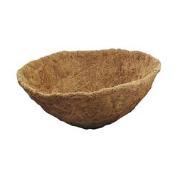 Landscapers Select T51451B-3L Planter Liner, 15 in Dia, 7 in H, Round, Natural Coconut, Brown, Pack of 10 