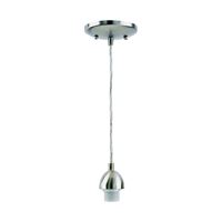 Westinghouse 7028400 Mini Pendant Light Fixture, 1-Lamp, Incandescent Lamp, Brushed Nickel Fixture 