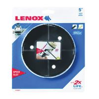 Lenox Speed Slot 2060591 Hole Saw, 5 in Dia, 1-5/8 in D Cutting, 4/6 TPI, HSS Cutting Edge 