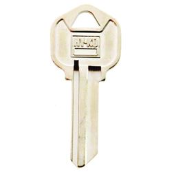 Hy-Ko 11010KW1 Key Blank, Brass, Nickel, For: Kwikset Cabinet, House Locks and Padlocks, Pack of 10 