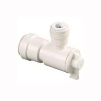 WATTS 3556-1008/P-678 Angle Valve, 1/2 x 3/8 in Connection, Sweat x Sweat, 250 psi Pressure, Thermoplastic Body 