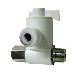 WATTS LFP-467CS Stop Valve, 1/4 x 3/8 x 3/8 in Connection, Compression, Plastic Body 