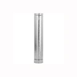SELKIRK 5RV-5 Type B Gas Vent Pipe, 5 in OD, 5 ft L, Galvanized Steel 