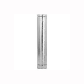 Selkirk 5RV-5 Type B Gas Vent Pipe, 5 in OD, 5 ft L, Galvanized Steel