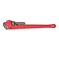 SUPERIOR TOOL 02824 Pipe Wrench, 3 in Jaw, 24 in L, Straight Jaw, Iron, Epoxy-Coated