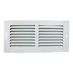 ProSource 1RA1004 Air Return Grille, 11-3/4 in L, 5-3/4 in W, Rectangle, Steel, White, Powder Coated 