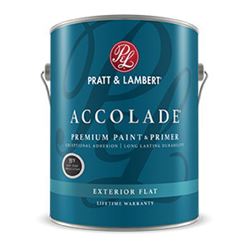 Pratt & Lambert Accolade Z4400 0000Z4480-20 Exterior Premium Paint and Primer, Flat, Bright White, 5 gal 