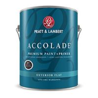 Pratt & Lambert Accolade Z4400 0000Z4480-20 Exterior Premium Paint and Primer, Flat, Bright White, 5 gal 