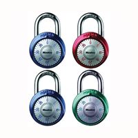 Master Lock 1561DAST Dial Padlock, 9/32 in Dia Shackle, 3/4 in H Shackle, Steel Shackle, Metal Body, Anodized 