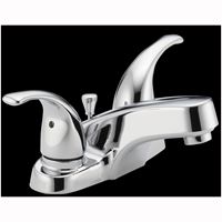 DELTA Peerless Tunbridge Series P299628LF Bathroom Faucet, 1.2 gpm, 2-Faucet Handle, Metal, Chrome Plated, Lever Handle 