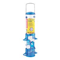Stokes Select 38030 Seed Bird Feeder, 18 in H, 2.5 qt, Polycarbonate, Blue/Clear/Green, Hanging Mounting 