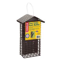 Stokes Select 38129 Suet Buffet Bird Feeder, Solid Steel, 12.3 in H 2 Pack