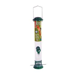 Stokes Select 38178 Wild Bird Feeder, 19 in H, 1.2 qt, Metal, Green, Polyester Powder-Coated 