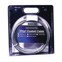 BARON 03205 Aircraft Cable, 3/16 to 1/4 in Dia, 50 ft L, 740 lb Working Load, Galvanized Steel 