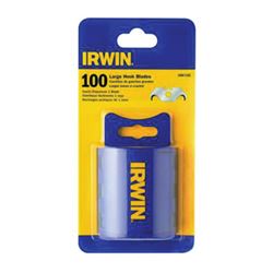 Irwin 2087102 Utility Blade, Carbon Steel, 2-Point, 100/PK 