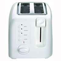 Cuisinart CPT-122 Electric Toaster, 900 W, 2 Slice/Hr, Manual Control, Plastic, White 