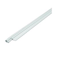 M-D 43304 Weatherstrip, 1 in W, 1 in Thick, 84 in L, Aluminum, White 