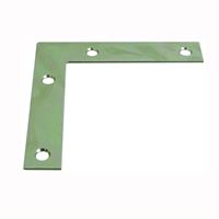 National Hardware 117BC Series N266-569 Corner Brace, 4 in L, 3/4 in W, 4 in H, Steel, Zinc, 0.07 Thick Material 20 Pack 
