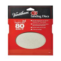 Varathane 203938 Sanding Disc, 7 in Dia, 80 Grit, Medium 