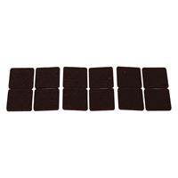 ProSource FE-50218-PS Furniture Pad, Felt Cloth, Brown, 1 x 1 in Dia, 1 in W, 5/64 in Thick, Square 