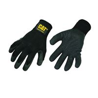 CAT CAT017400L Protective Gloves, L, Knit Wrist Cuff, Cotton/Polyester Glove, Black