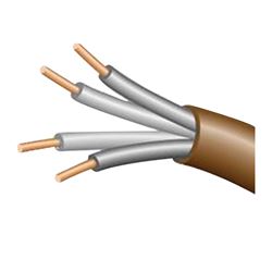 CCI 553046607 Thermostat Cable, 18 AWG Wire, 4 -Conductor, 250 ft L, Copper Conductor, PVC Insulation, 150 V 
