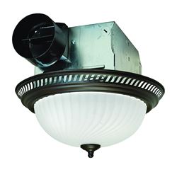 Air King DRLC701 Exhaust Fan, 1.6 A, 120 V, 70 cfm Air, 4 Sones, CFL, Incandescent Lamp, 4 in Duct 