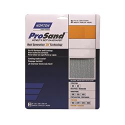 NORTON ProSand 07660702625 Sanding Sheet, 11 in L, 9 in W, Very Fine, 220 Grit, Aluminum Oxide Abrasive 100 Pack 