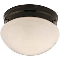 Boston Harbor F13BB01-6854-ORB Single Light Round Ceiling Fixture, 120 V, 60 W, 1-Lamp, A19 or CFL Lamp, Bronze Fixture 