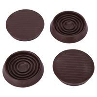 ProSource FE-S709-PS Caster Furniture Glide, Rubber, Brown, Brown, 2-5/32 x 2-5/32 x 15/32 in Dimensions 