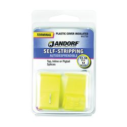 Jandorf 60796 Terminal, 12 to 10 AWG Wire, Plastic Insulation, Yellow 