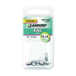 Jandorf 60899 Ring Terminal, 16 to 14 AWG Wire, #10 Stud 